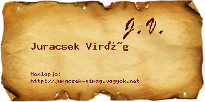 Juracsek Virág névjegykártya