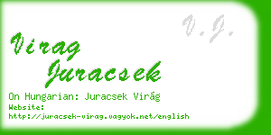 virag juracsek business card